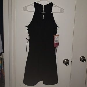 Black Dress with Lace Up on Sidee